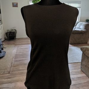 Prada black sleeveless top. Size 46 Italy.
